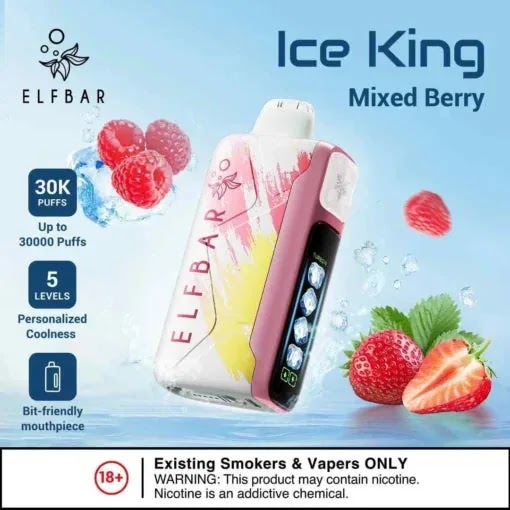 Elf Bar Ice King – Mixed Berries – 30K 30000 Puffs view 1