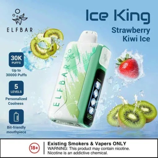Elf Bar Ice King – Strawberry Kiwi Ice – 30K 30000 Puffs view 1