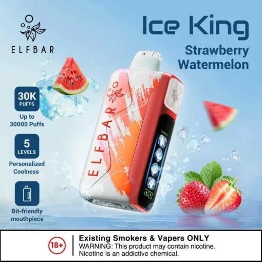 Elf Bar Ice King – Strawberry Watermelon – 30K 30000 Puffs view 1