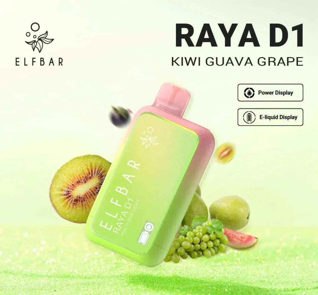 Elf Bar Raya D1 – Kiwi Guava Grape view 1
