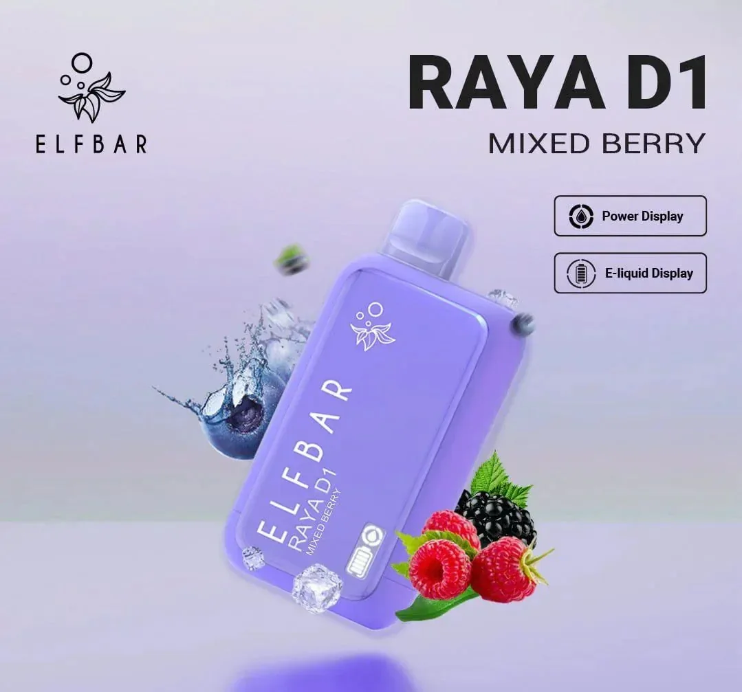 Elf Bar Raya D1 – Mixed Berry view 1