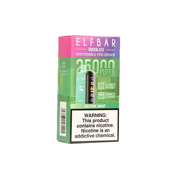 Elf Bar Raya D3 – Alpine Mint – 25000 view 2
