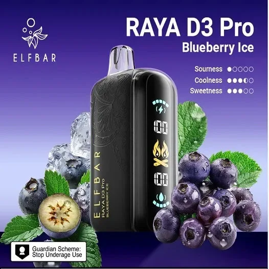 Elf Bar Raya D3 Pro 30K – Blueberry Ice 30000 Puffs view 1