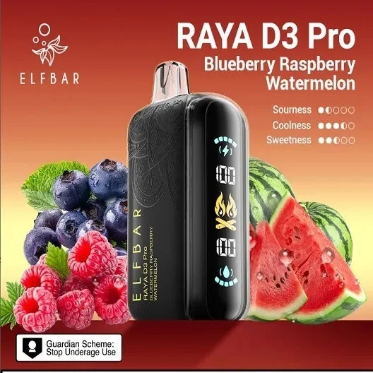 Elf Bar Raya D3 Pro 30K Blueberry Raspberry Watermelon 30000 Puffs view 1