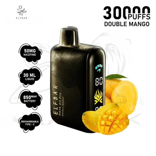 Elf Bar Raya D3 Pro -30k Double Mango 30000 Puffs view 1