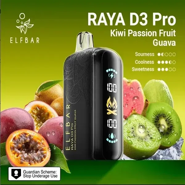 Elf Bar Raya D3 Pro – Kiwi Passion Fruit Guava view 1