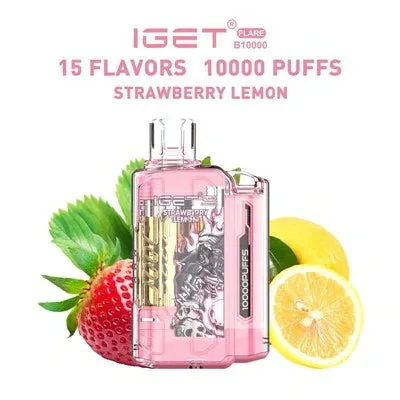 Iget Flare B10000 – Strawberry Lemon view 1