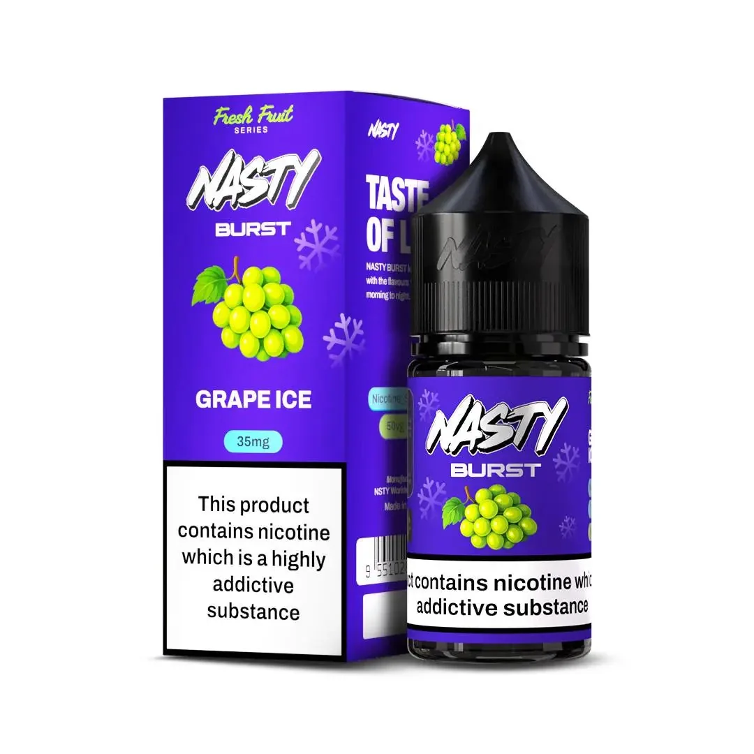 Nasty Burst Nic Salts – Grape Ice